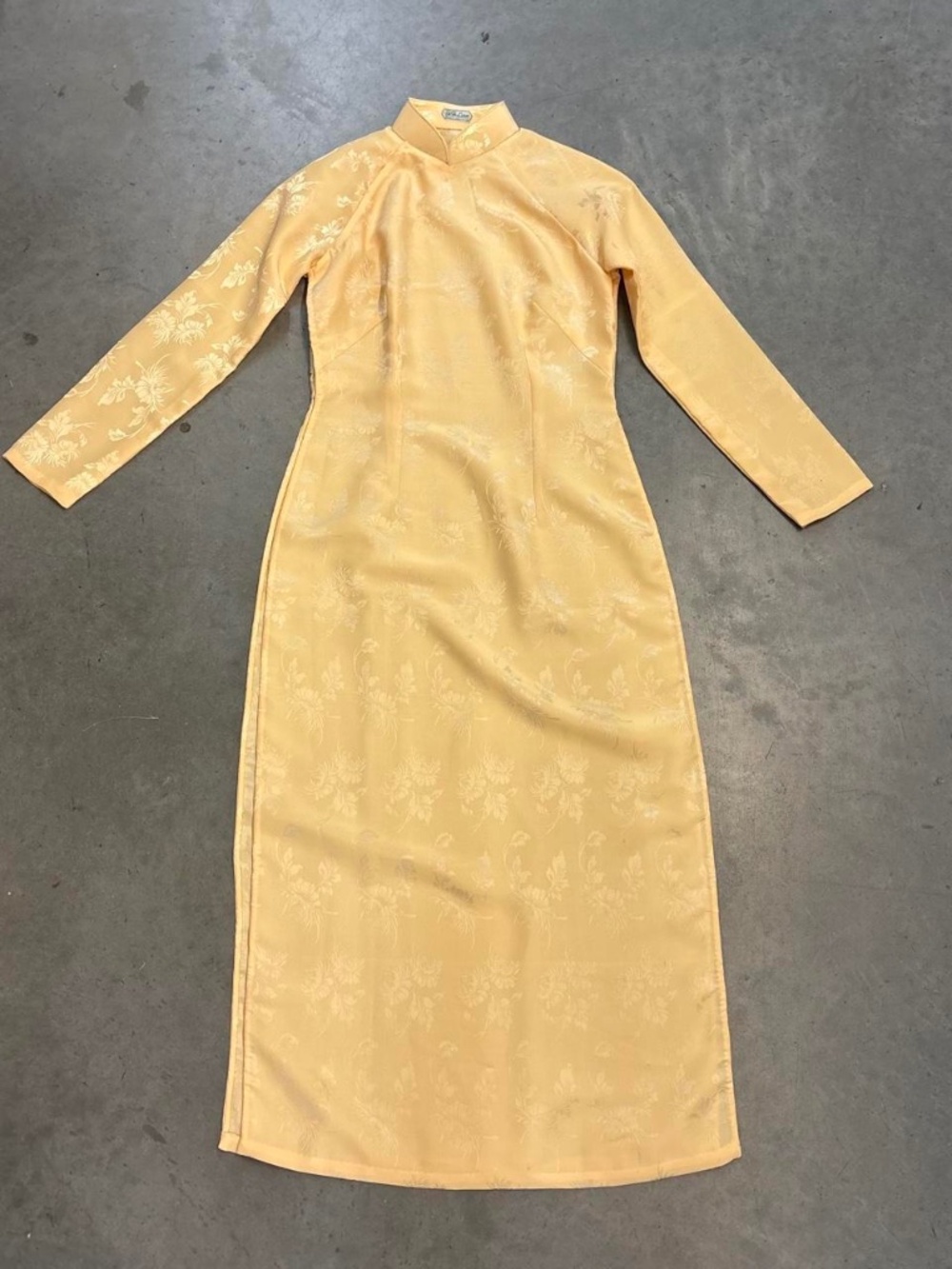 Yellow Chinese Long Dress